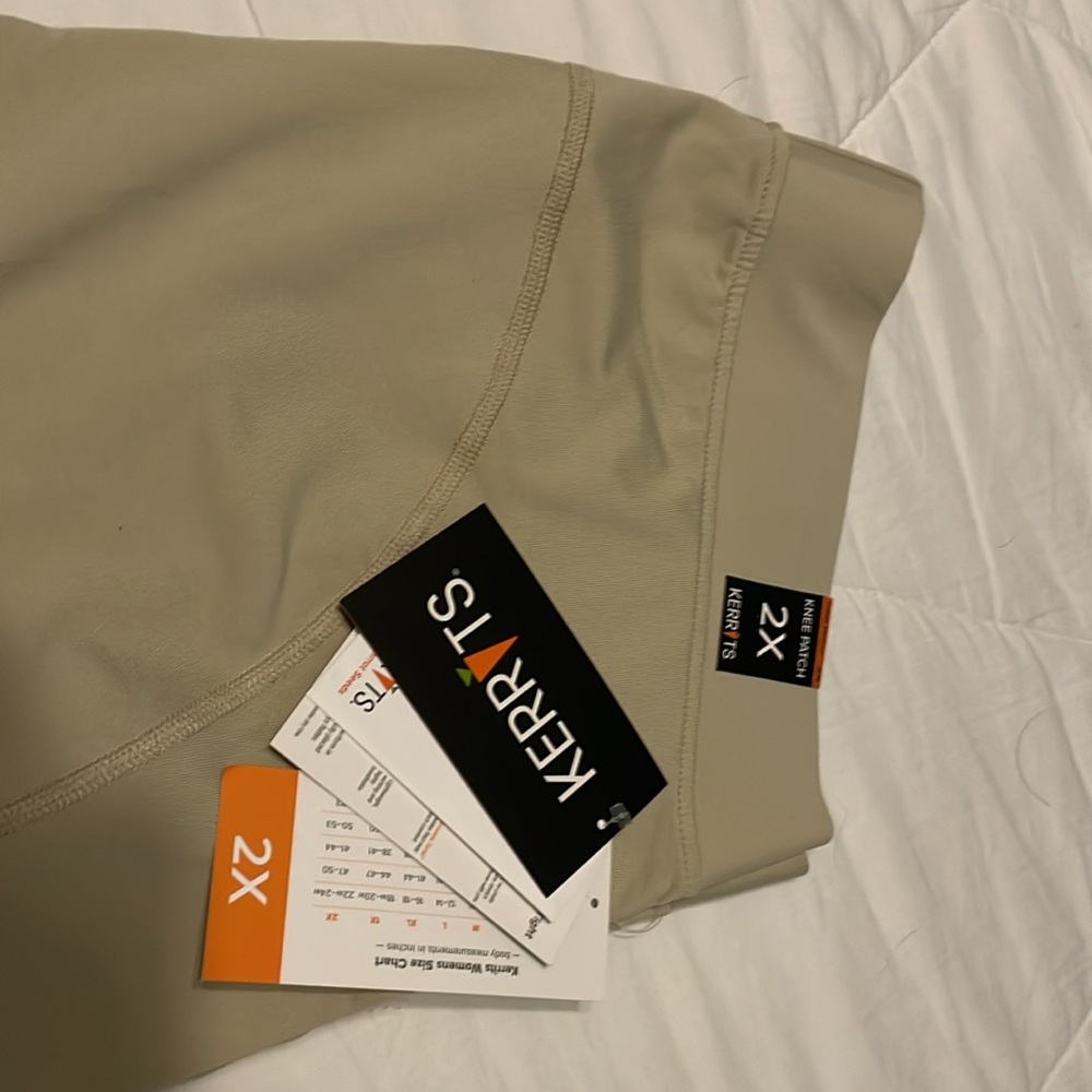 NWT Kerrits Flow Rise performance tight in Tan, Size 2X
